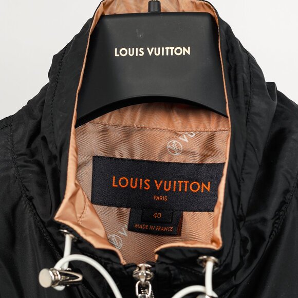Louis Vuitton Noir Nylon Logo-Print Sporty Long Parka - Picture 12 of 16